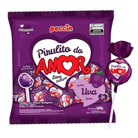 PECCIN PIRULITO UVA DO AMOR PCT 24UN